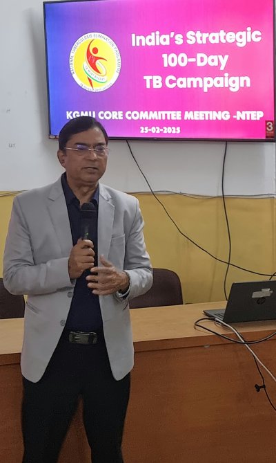 KGMU में हुई टीबी कोर कमेटी की बैठक, 75 जनपदों में शुरू कर दिया गया 100 दिवसीय सघन टीबी अभियान
