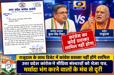 राजूदास के साथ डिबेट में कांग्रेस प्रवक्ता नहीं होंगे शामिल, प्रदेश कांग्रेस ने मीडिया संस्थानों को भेजा पत्र